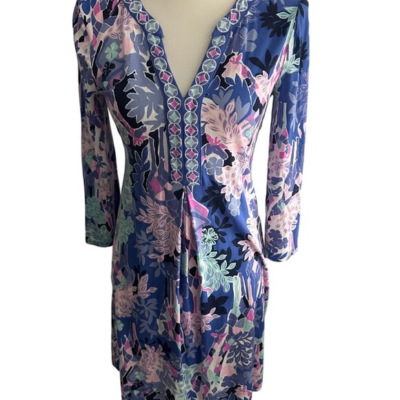 LILLY PULITZER Melli Iris Printed Dress Size XS - Picture 3 of 7